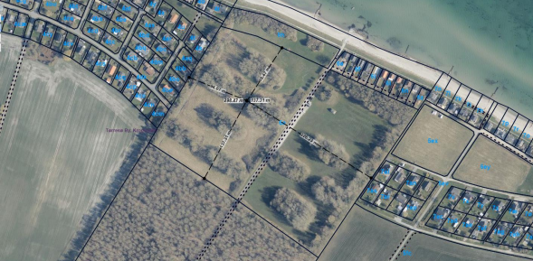 Oversigtsfoto over området, hvor shelterpladsen er placeret