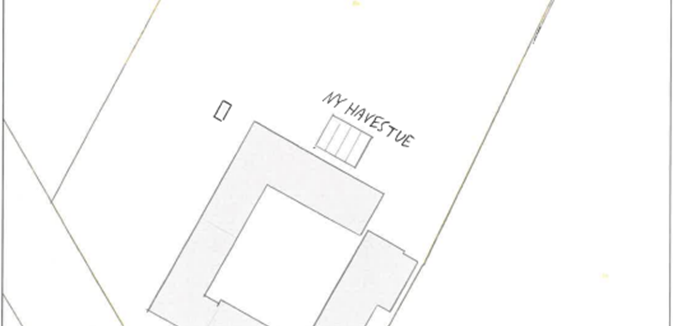 Figur 3: Oversigtskort, der viser placering af havestue.