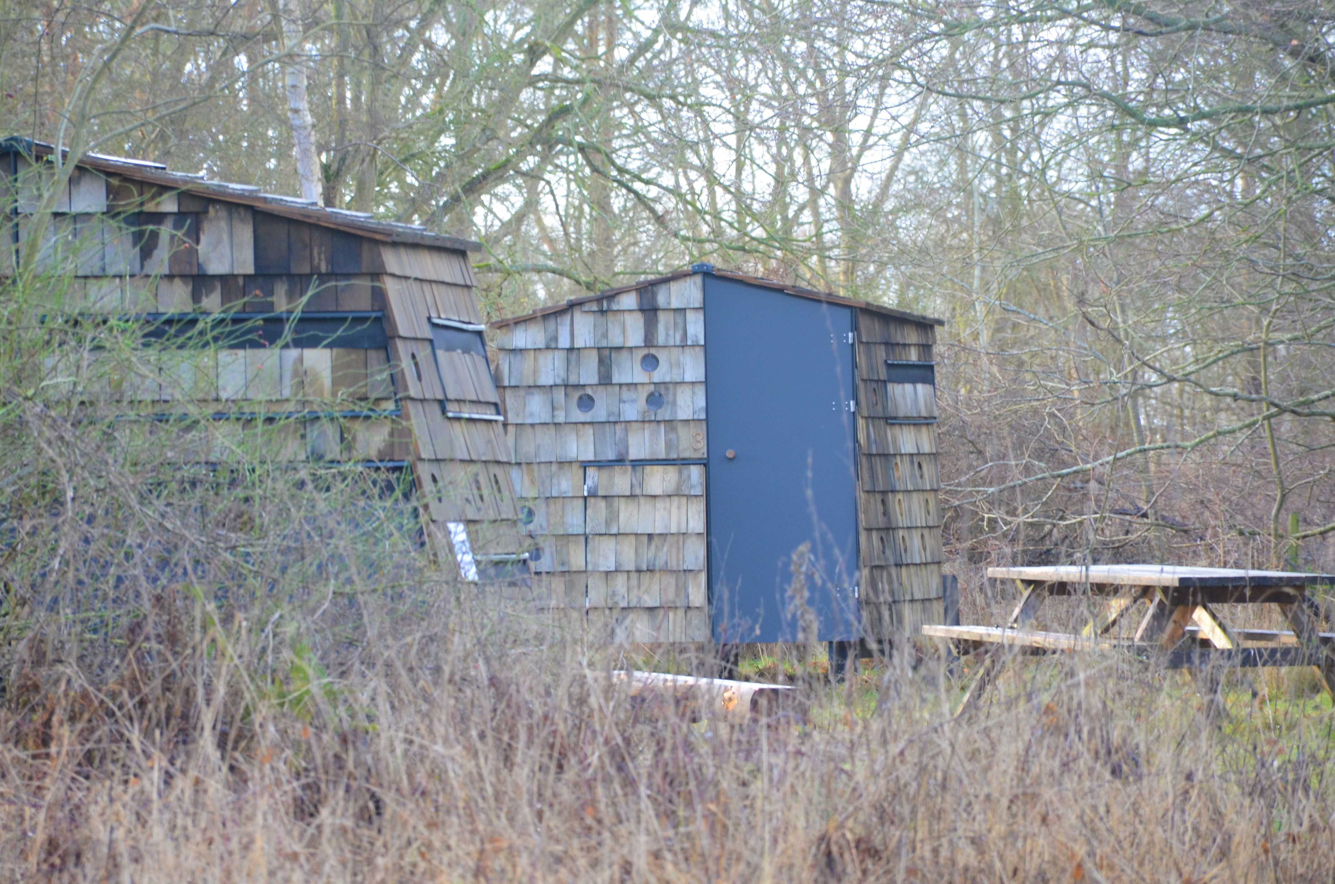 Shelterpladser ved Fuglsang Strand ved Tørresø.