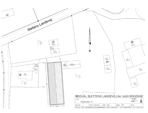 Oversigtstegning over ejendommen.