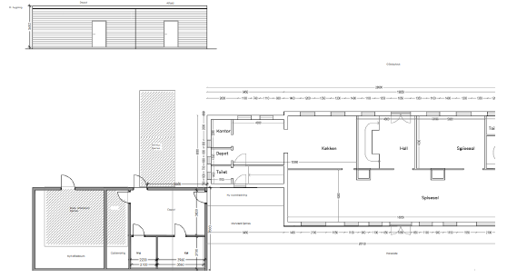 Plantegning over den nye bygning