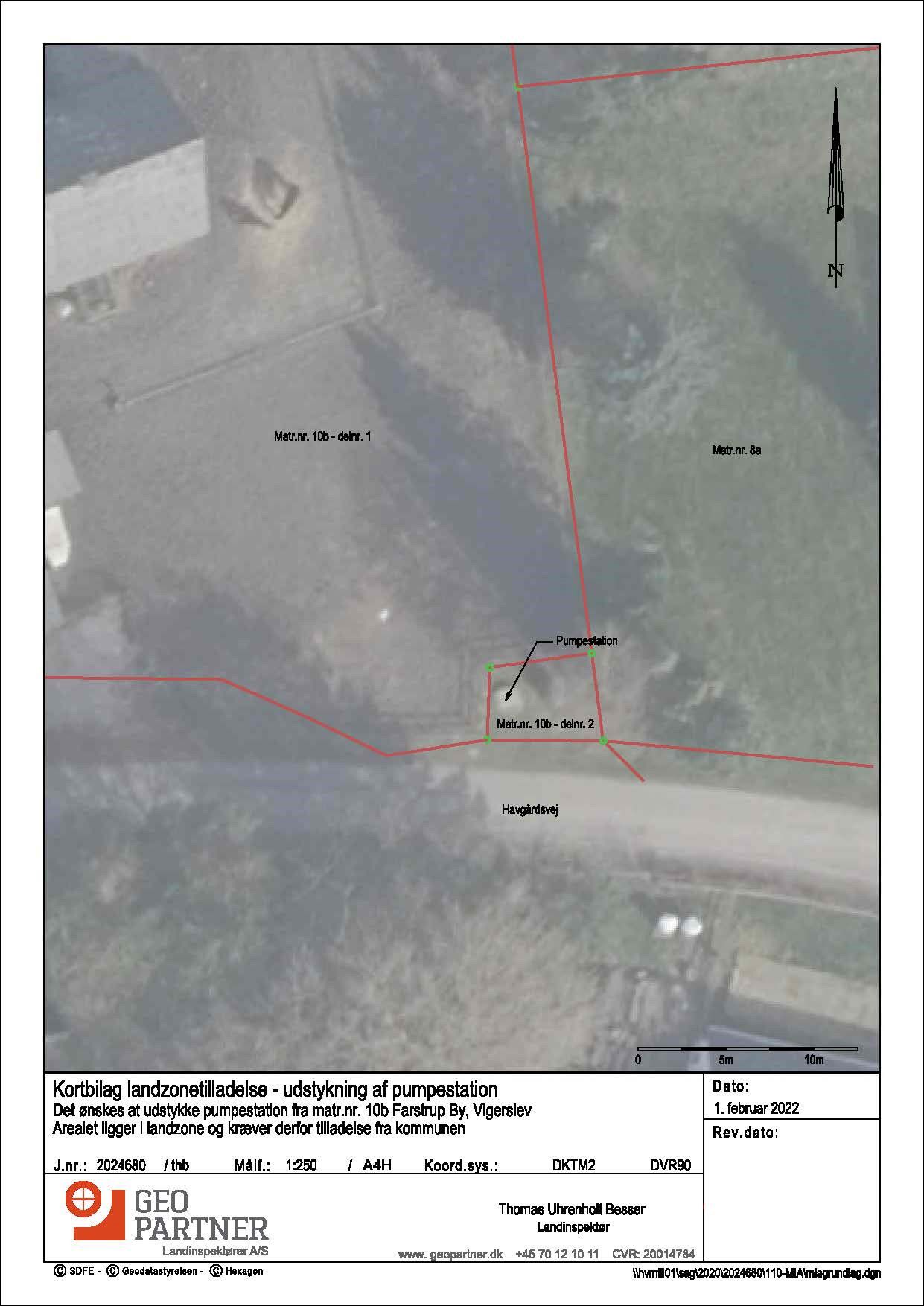 Figur 2: Oversigtskort, der viser placering af pumpestation.