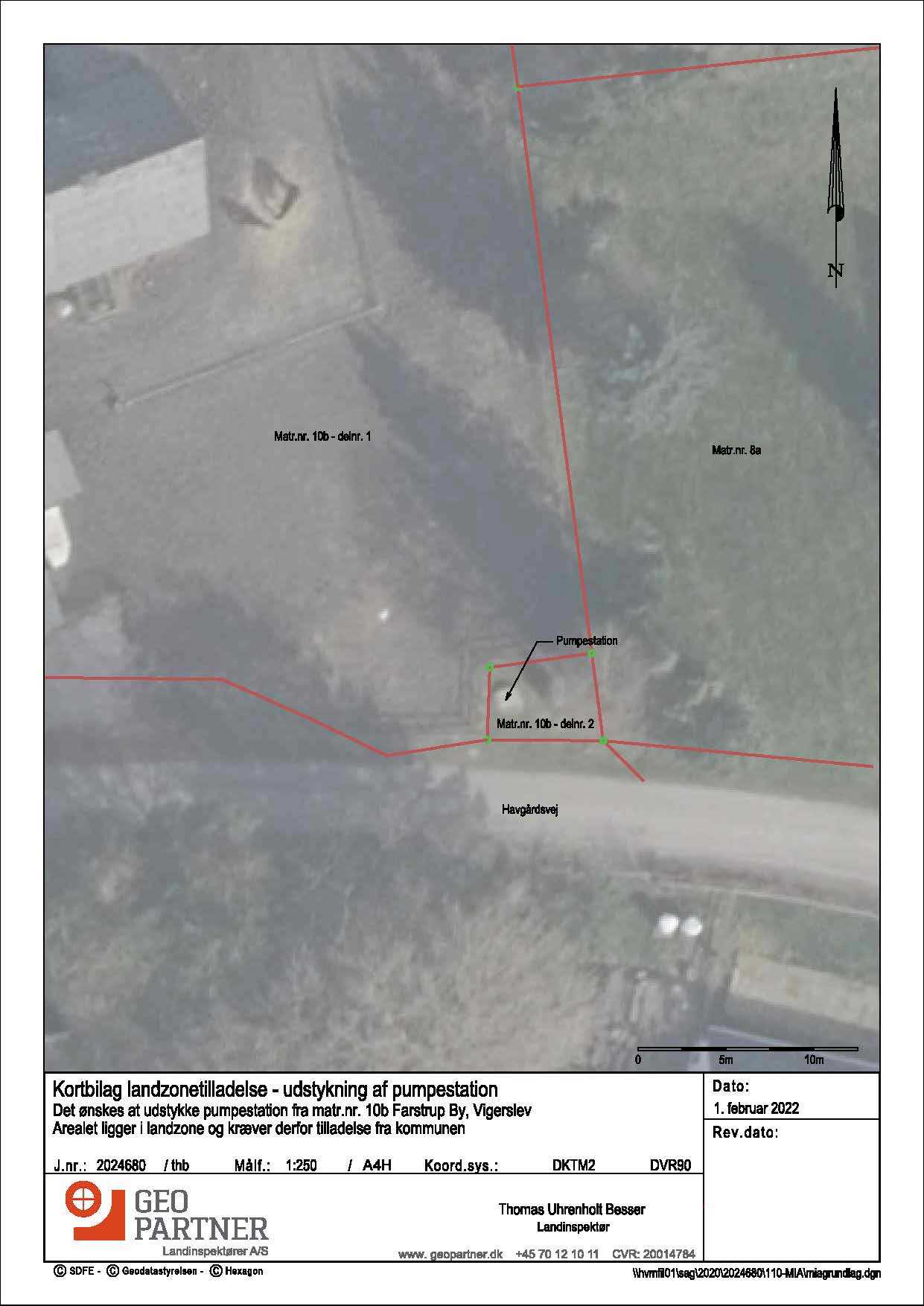 Figur 2: Oversigtskort, der viser placering af pumpestation.