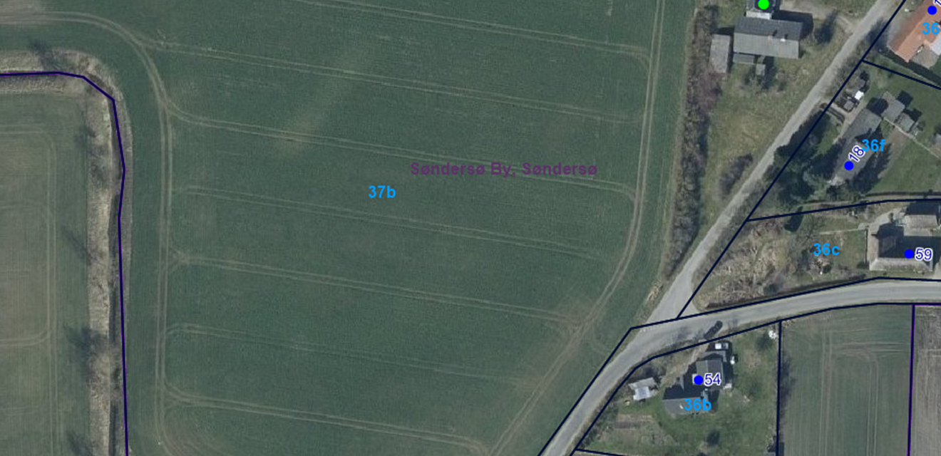 Oversigtsfoto, der viser eksisterende pumpestation