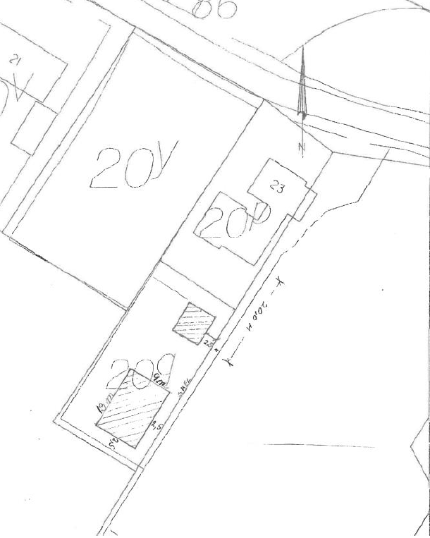 Oversigtstegning over ejendommen