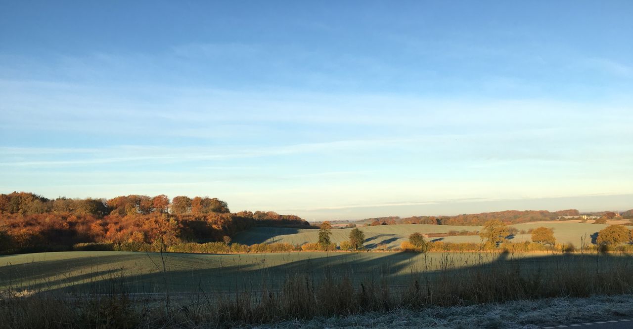 Billede af landskabet i området ved Paddesø på Nordfyn.