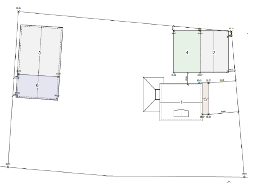Oversigtstegning over ejendommen
