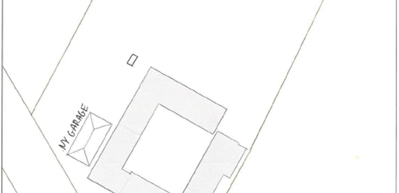 Figur 2: Oversigtskort placering af garage.
