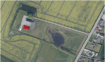 Luftfoto over ejendommen