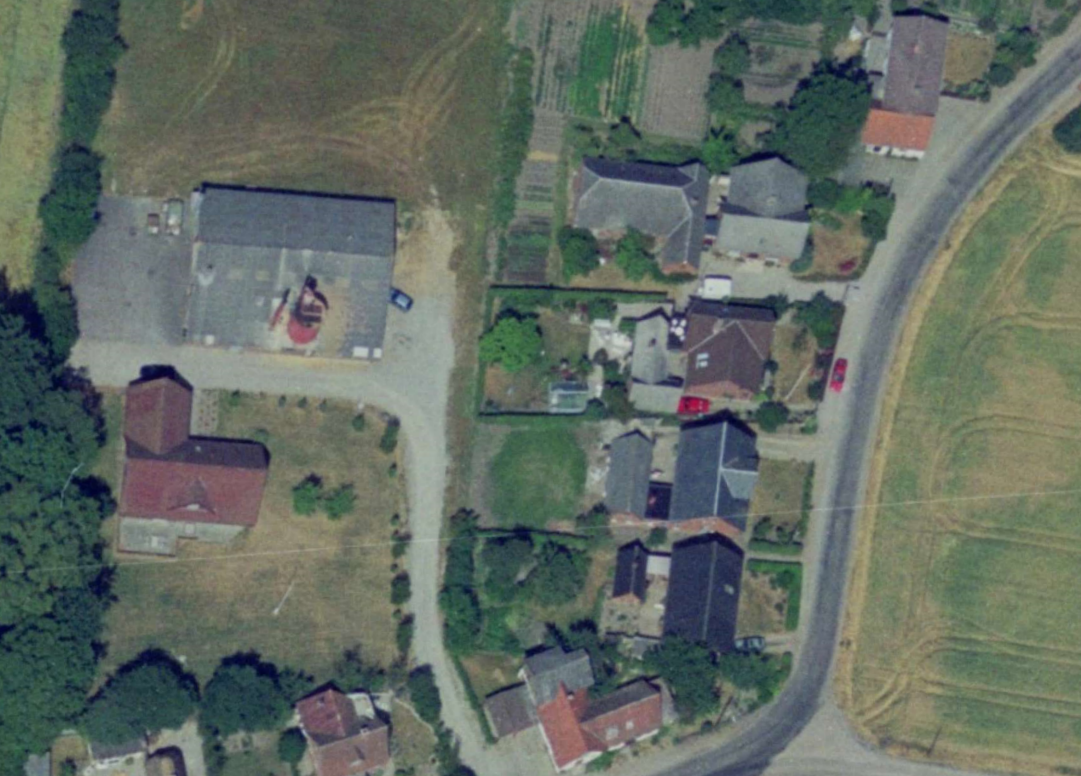 Luftfoto af området fra 1992-93.