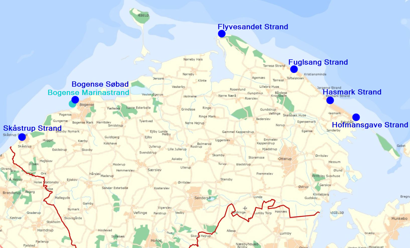De syv nordfynske badestrande - Nordfyns Kommune