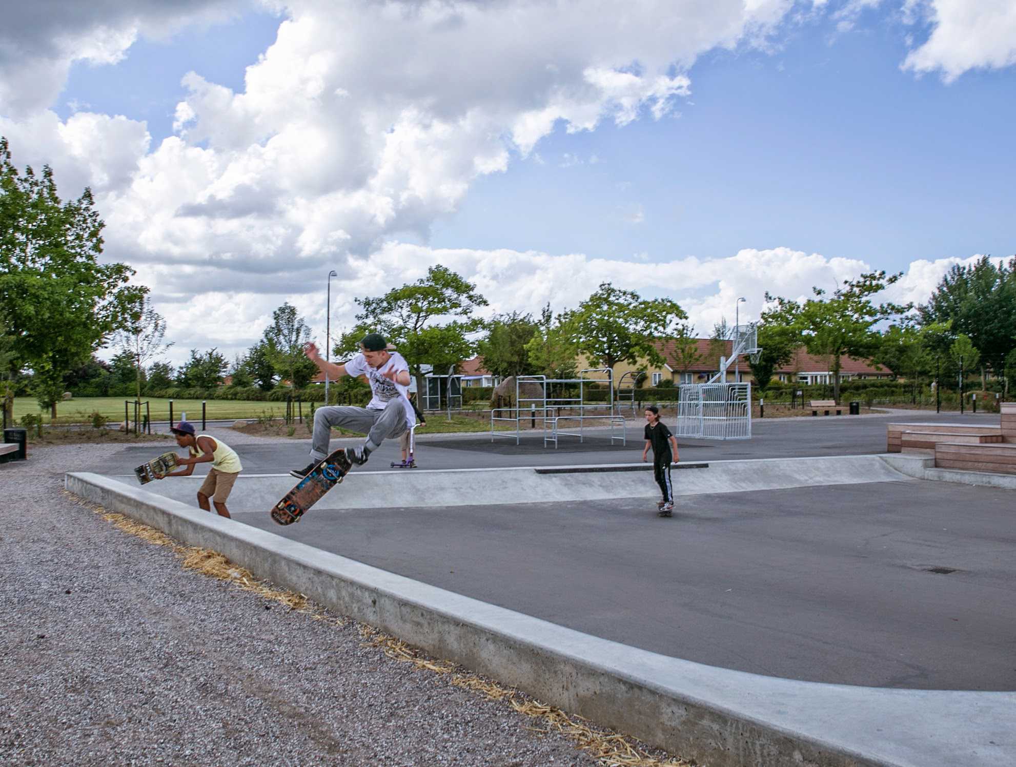 Skaterbane ved Søndersø Bypark.
